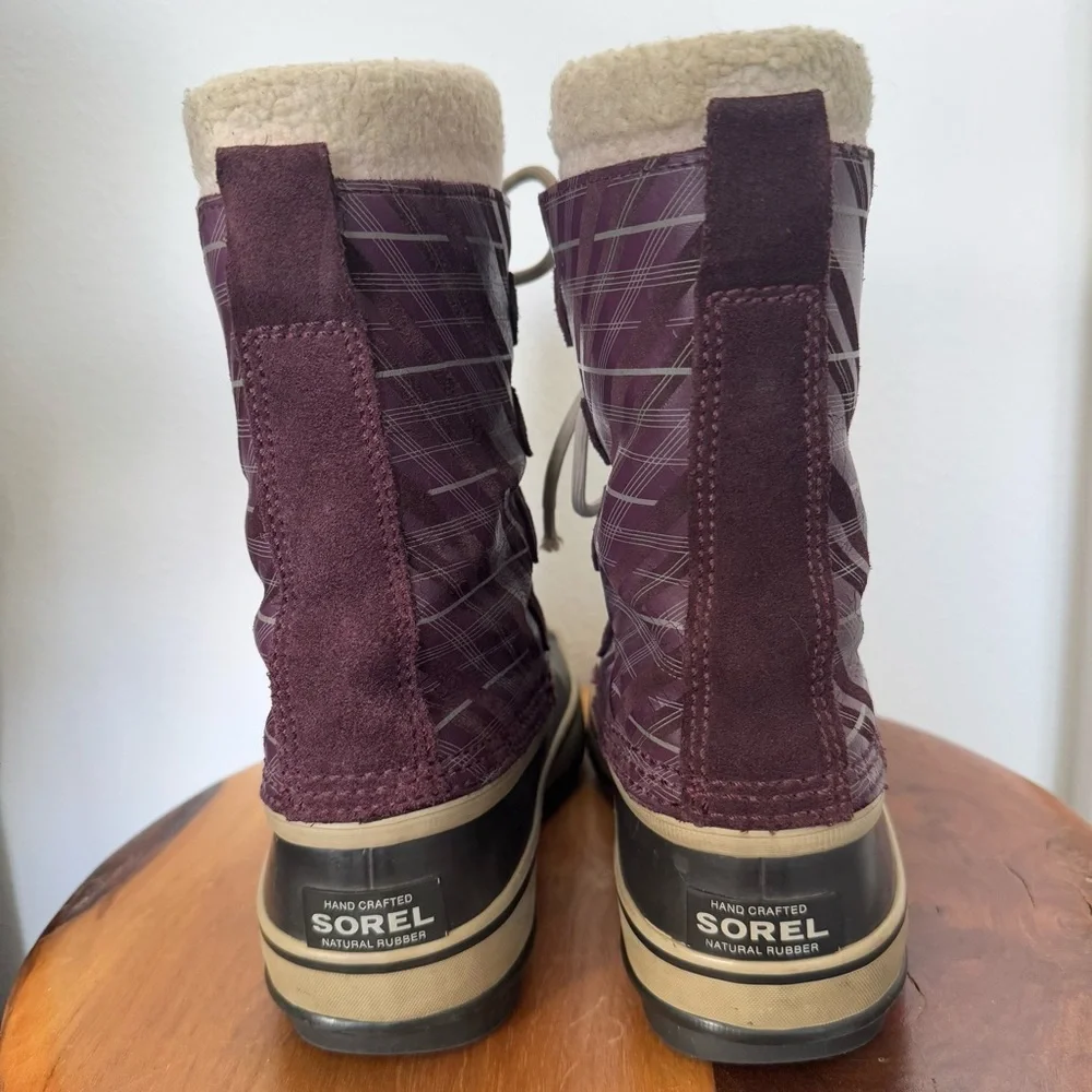 Sorel 1964 PAC Waterproof Mulberry Outdoor Snow Winter Boots with Warm Lining